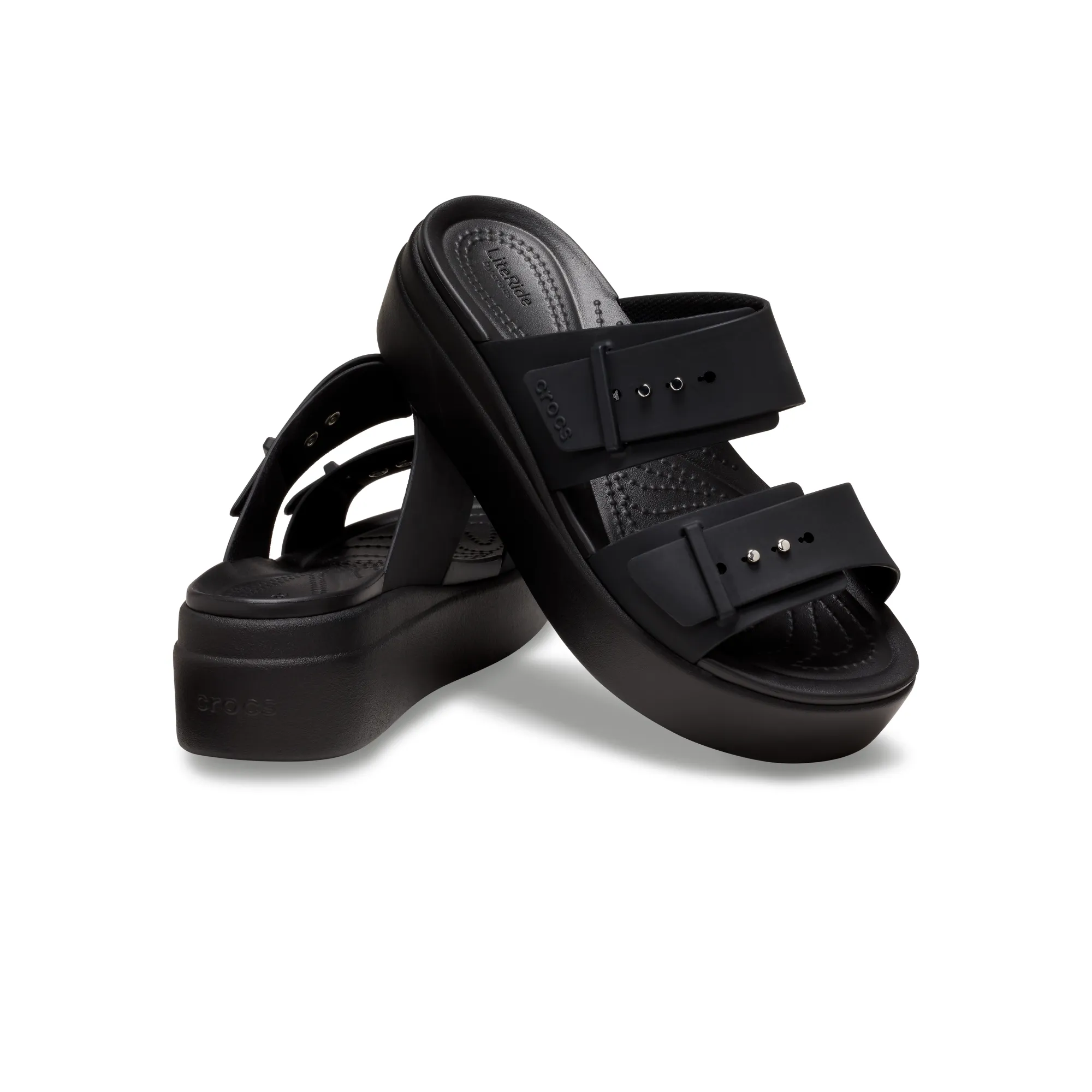 รองเท้าแตะผู้หญิง BROOKLYN BUCKLE LOW WEDGE