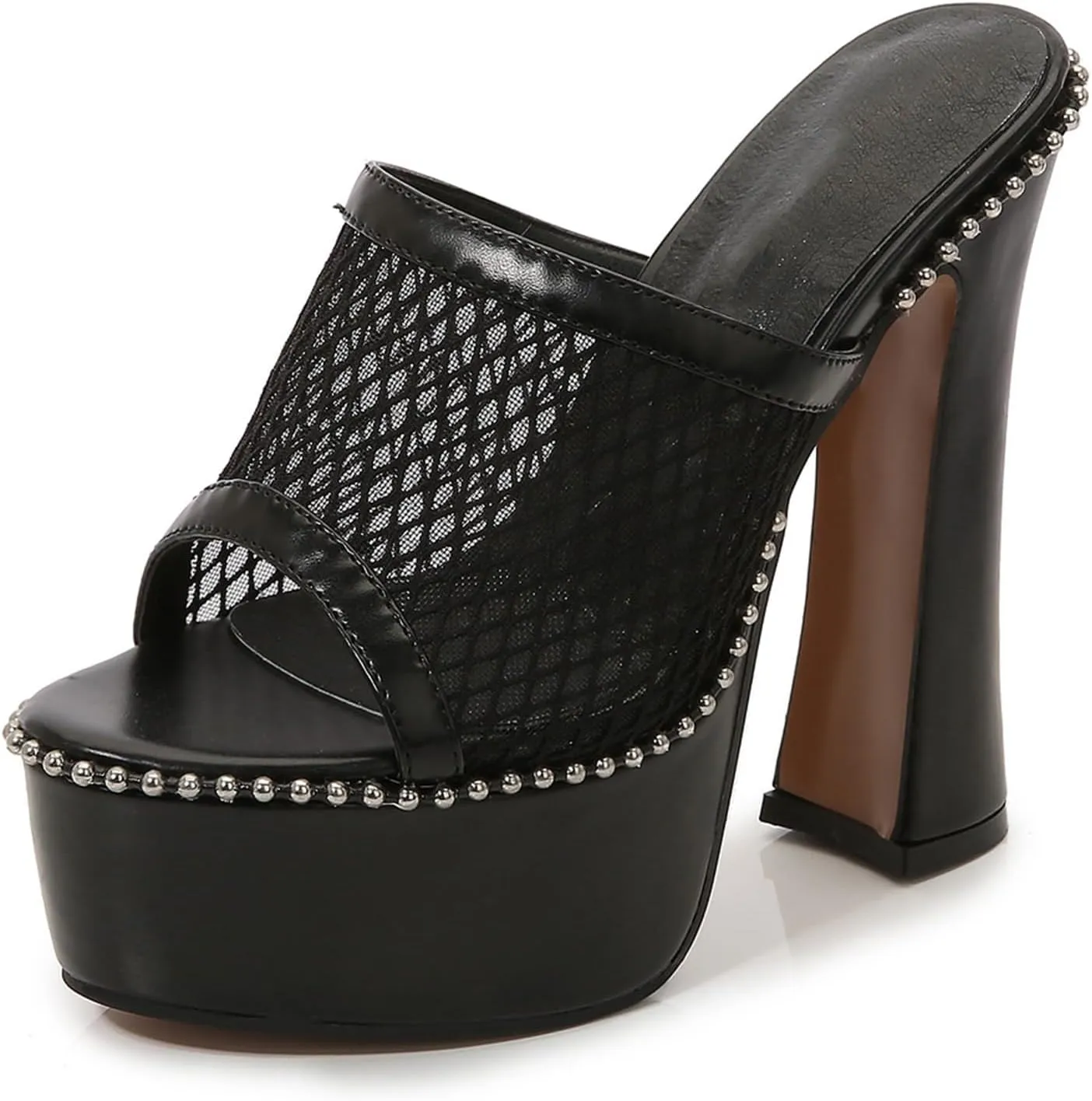 14CM/5.51IN Women's Exposed Toe Platform High Heels Shoes Chunky Heels Dress High Heeled Wedding Party Office Pumps Shoes Sizes 35-46