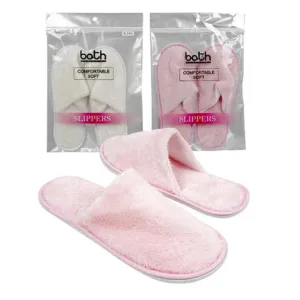 6 Pairs Slippers Soft Disposable Closed Toe Guest Hotel SPA House Shoes S M L