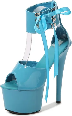 6.69 inch/17cm Women's Sexy High Heels Fashion Open Toe Stiletto Wedding Dress Shoes Elegant Comfortable Party Dress Pumps for Women