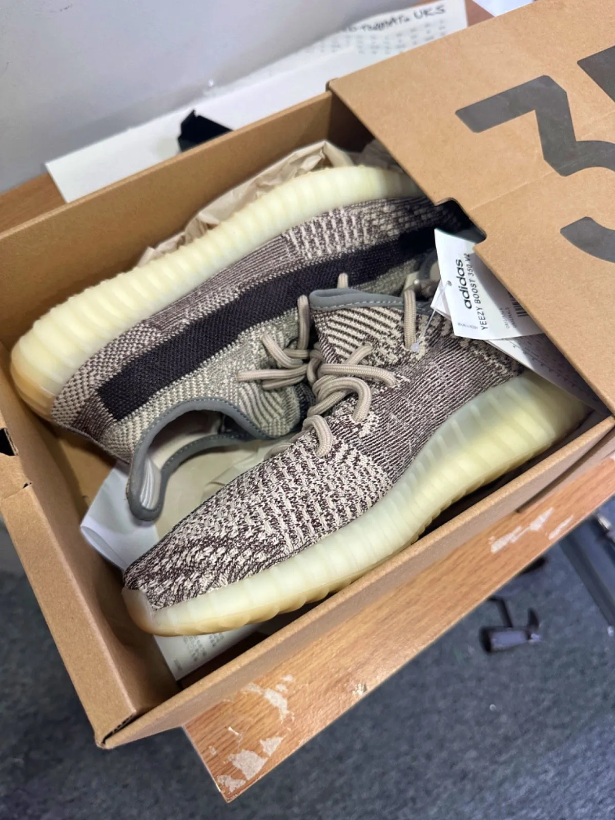 Adidas FZ1267 Yeezy Boost 350 V2 'Zyon' Trainers UK 5 