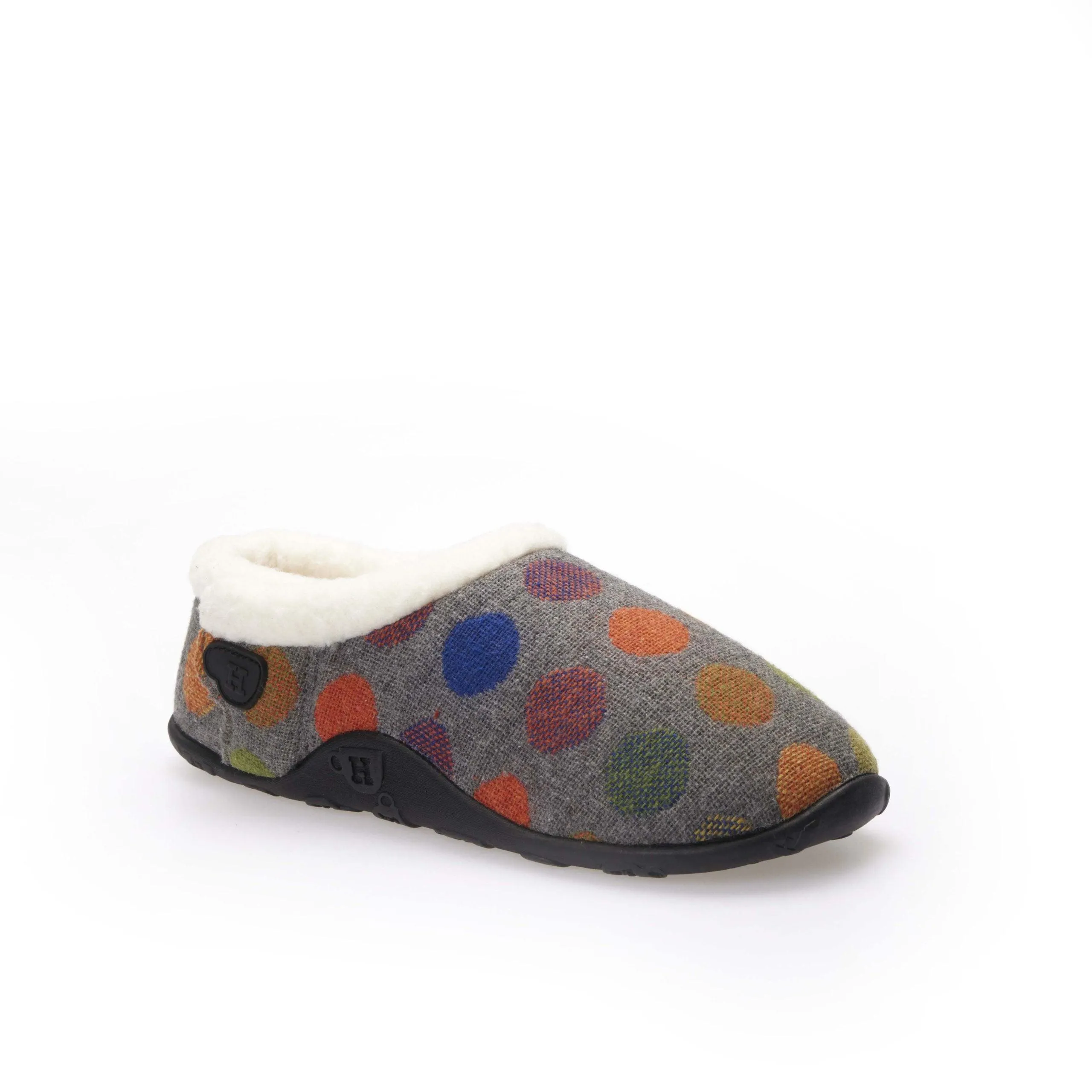 Amber - Grey Multi Spot Women's Slippers