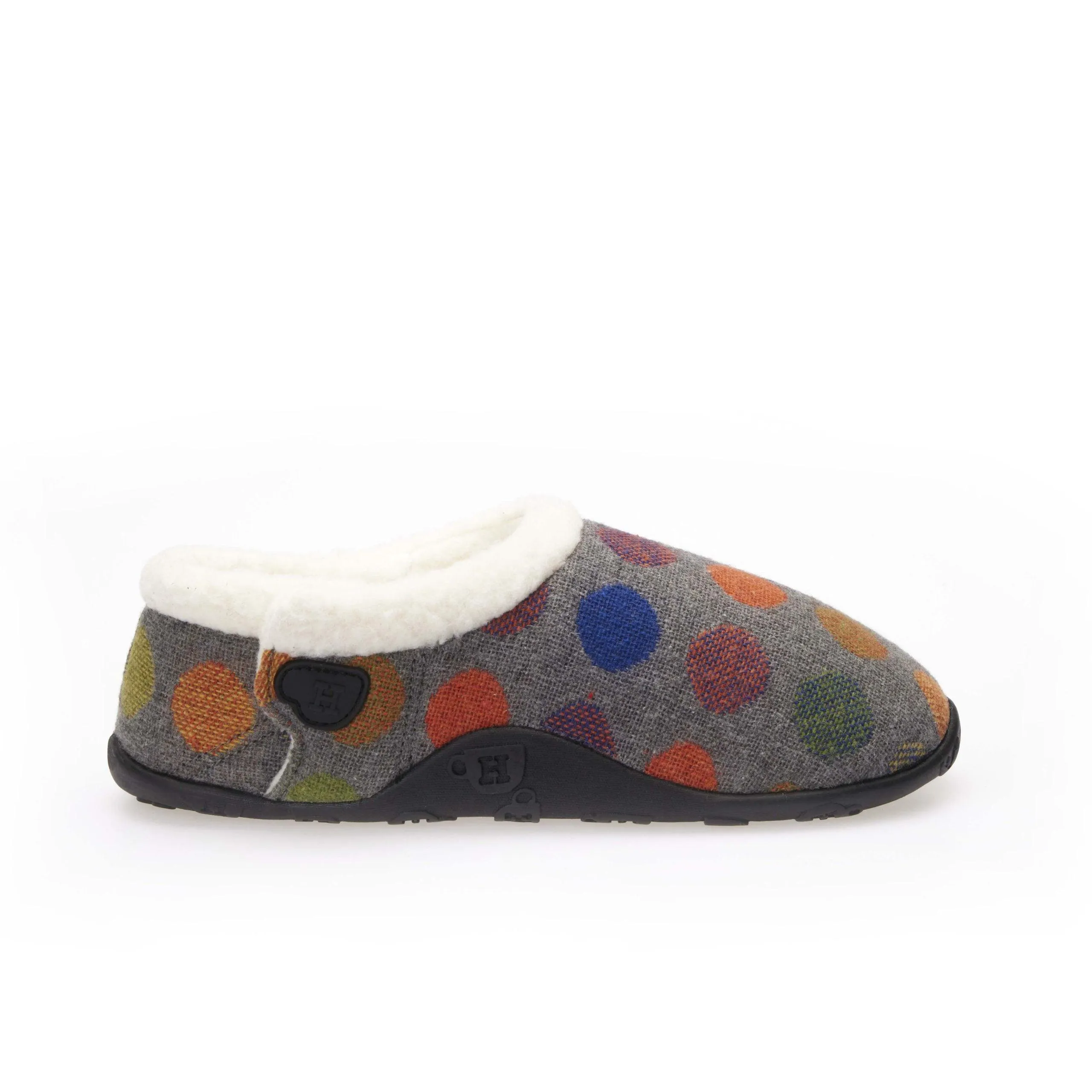Amber - Grey Multi Spot Women's Slippers