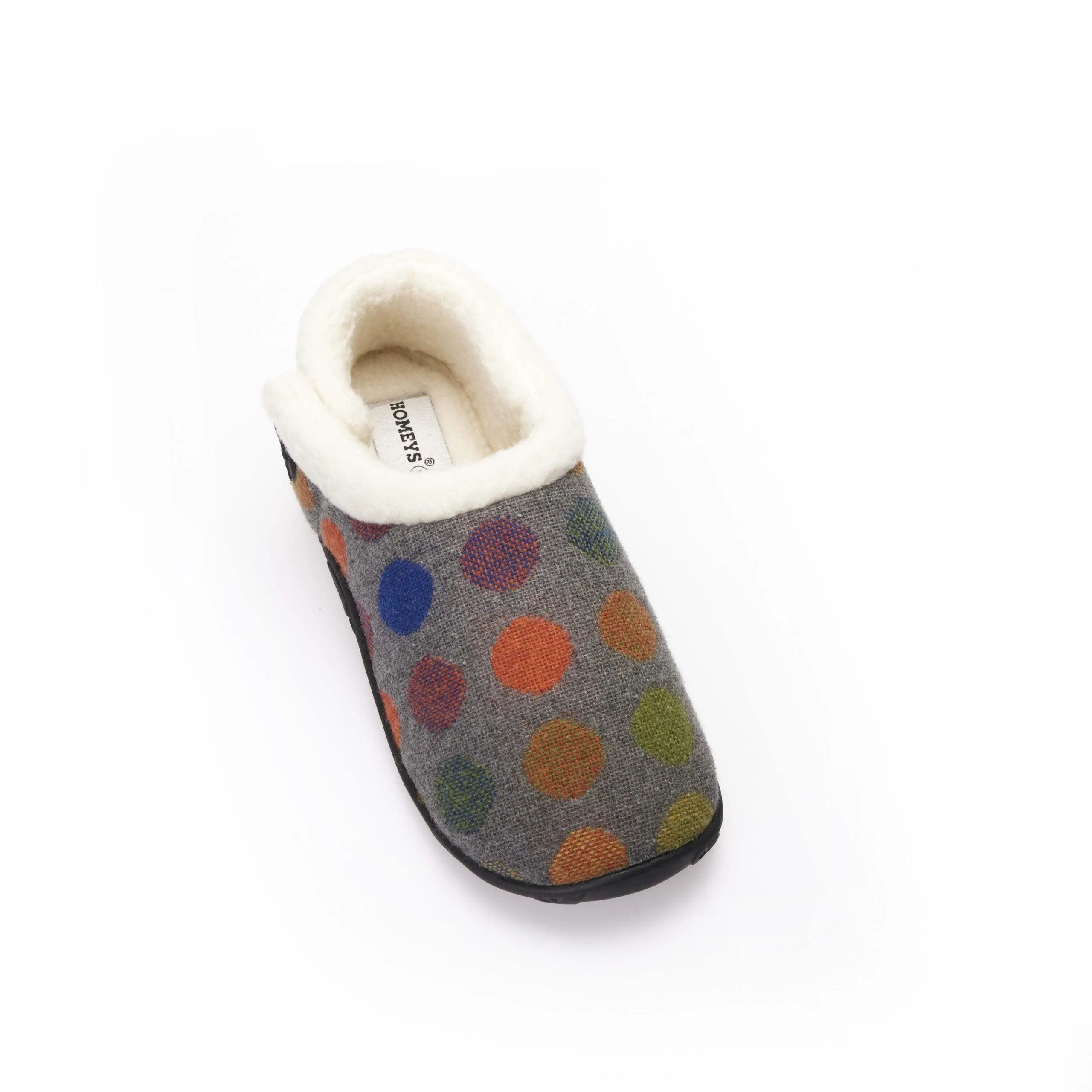 Amber - Grey Multi Spot Women's Slippers