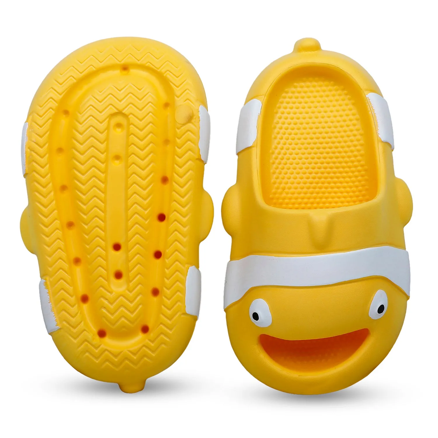 Baby Moo Nemo Waterproof Soft Slippers Anti-Skid Sliders - Yellow