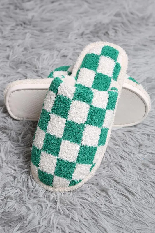 Checkerboard Slippers