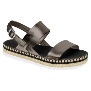 Dark Silver Chunky Sandals