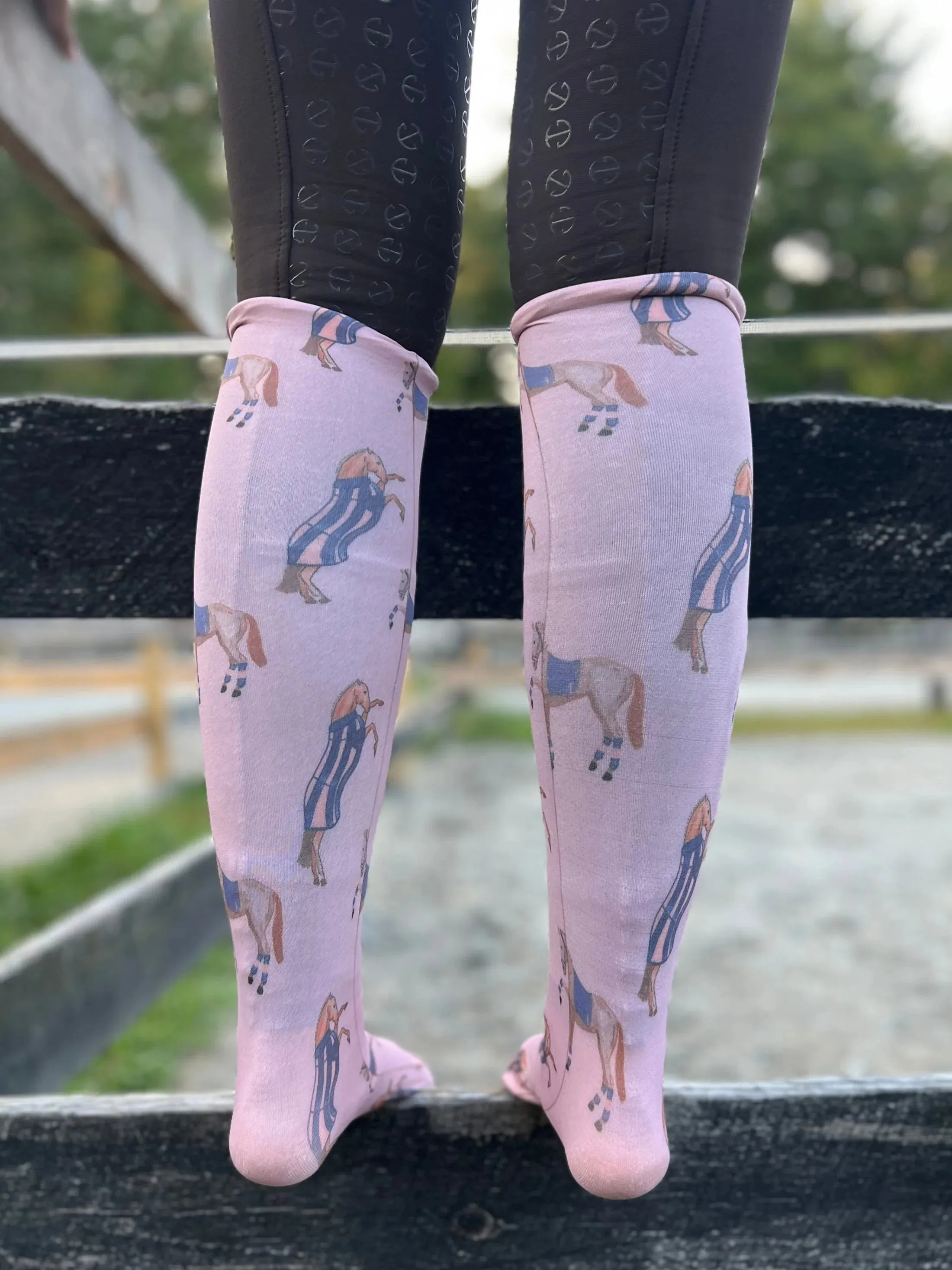 Deinhardt Designs Prints with a Purpose MADELYN Riding Socks
