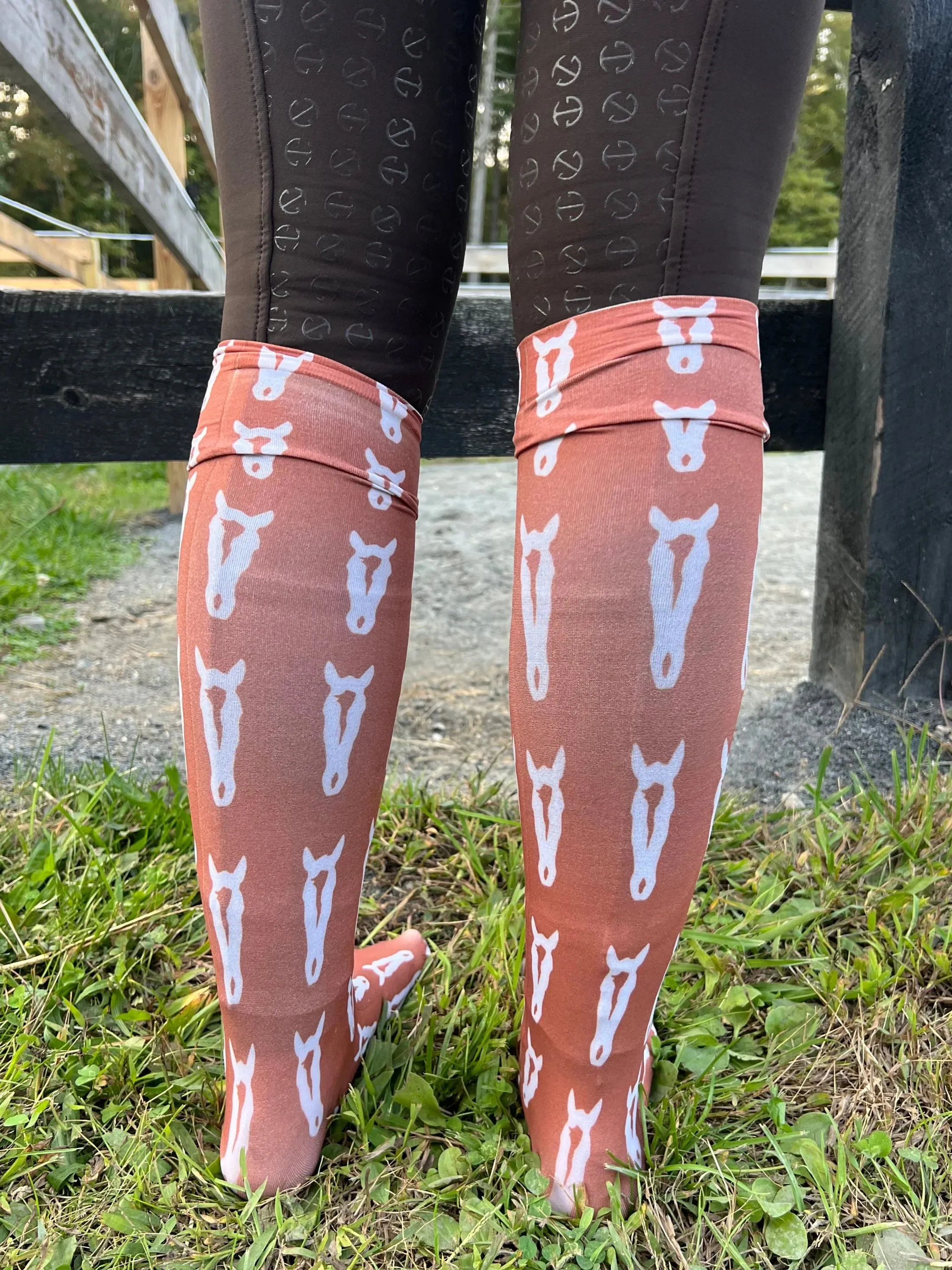 Deinhardt Designs Prints with a Purpose "BETH" Riding Socks