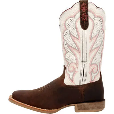 DurangoÂ Lady Rebel Proâ Womens White Ventilated Western Boot
