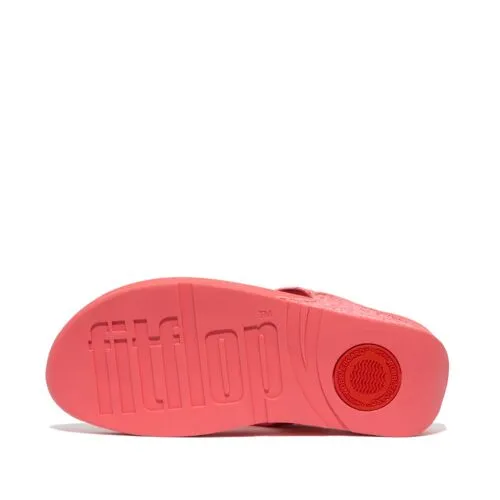 FitFlop Lulu Glitter Sandals - Rosy Coral