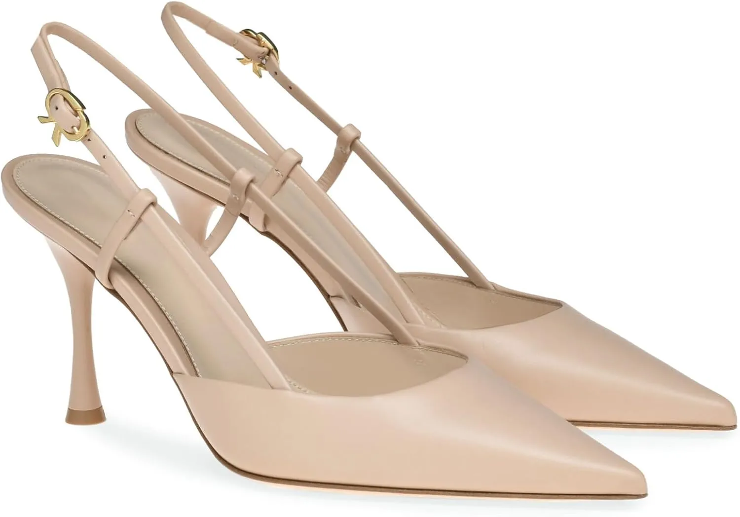 iadore Women Stiletto Heel Pumps Slingback Ankle Strap Closed Toe High Heel Sandals Shoes for Evening Parties