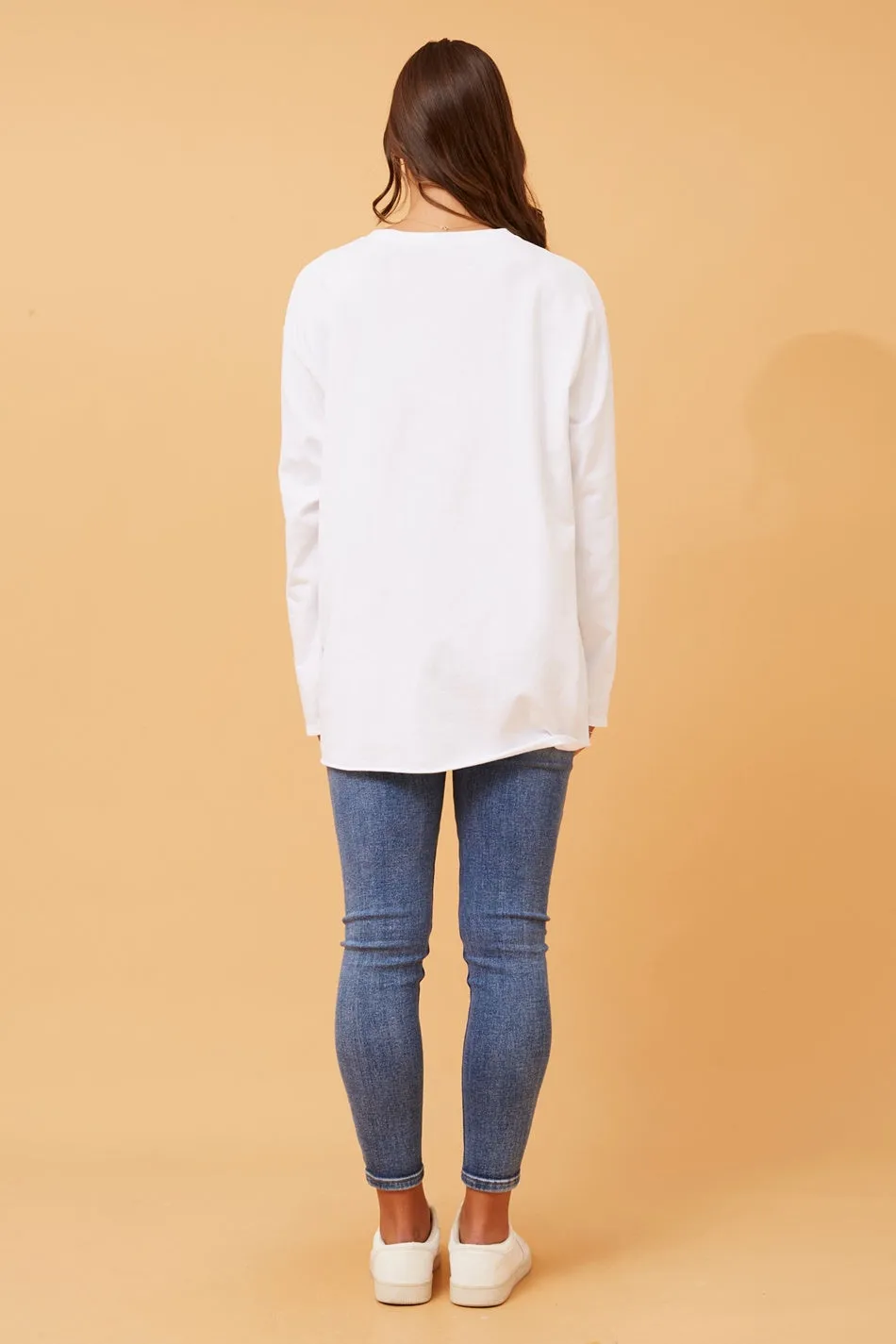 IZEL SEQUIN GRAPHIC TOP