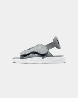 Jordan LS Slides 'Winter Grey' Cool Grey/White