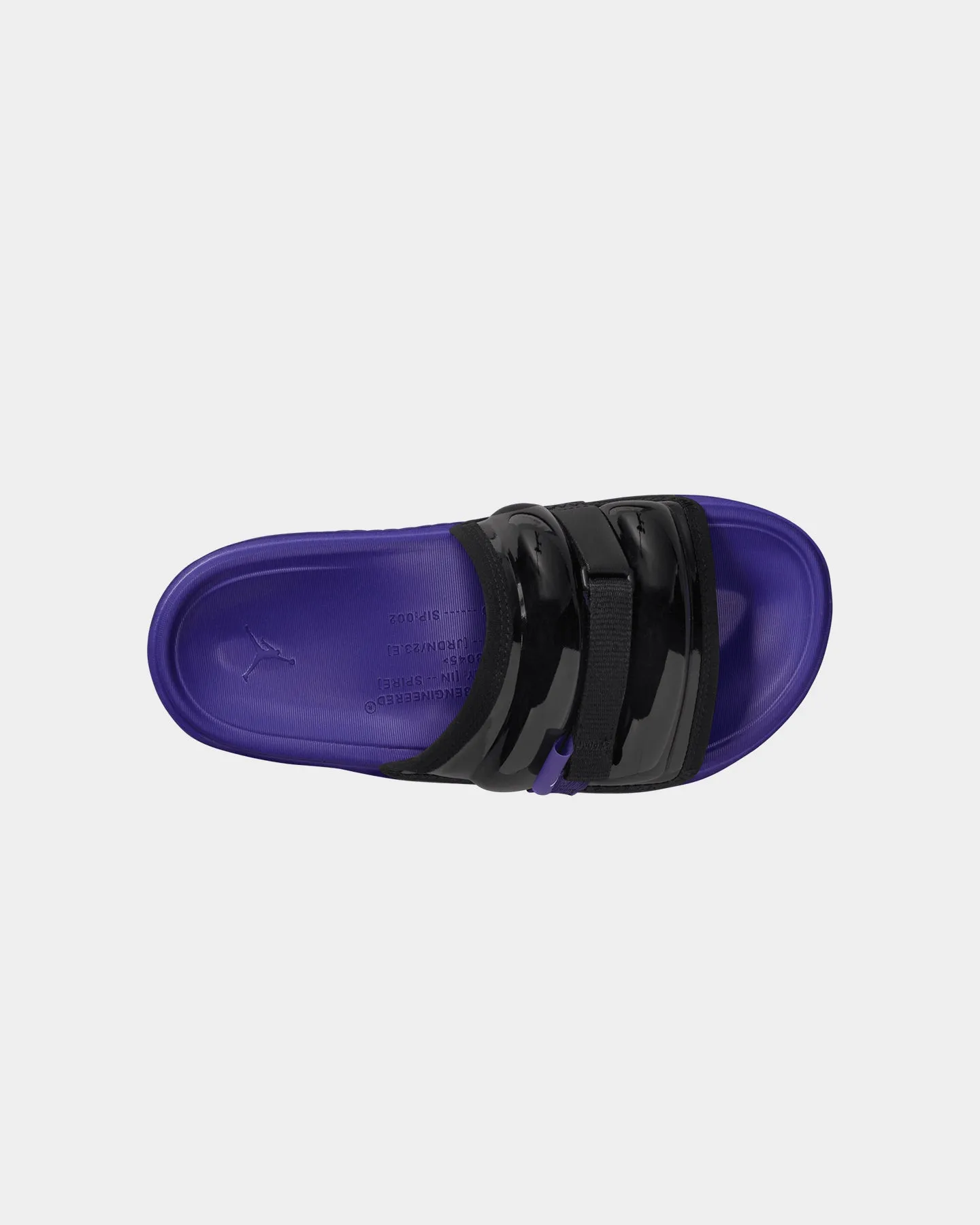 Jordan Super Play Slides Black/White-Dark Concord