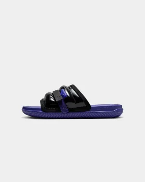 Jordan Super Play Slides Black/White-Dark Concord