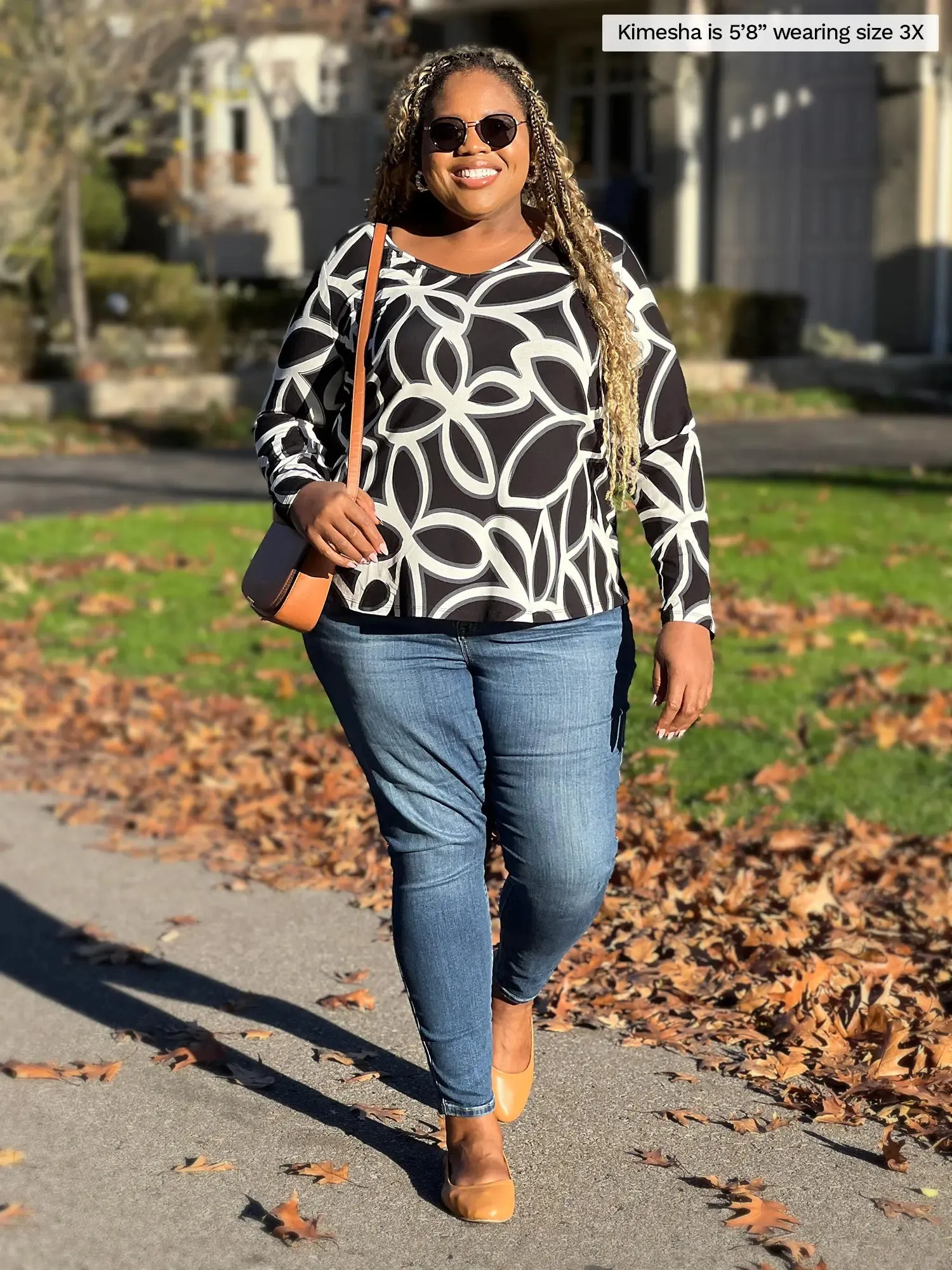 Kita long sleeve v-neck top