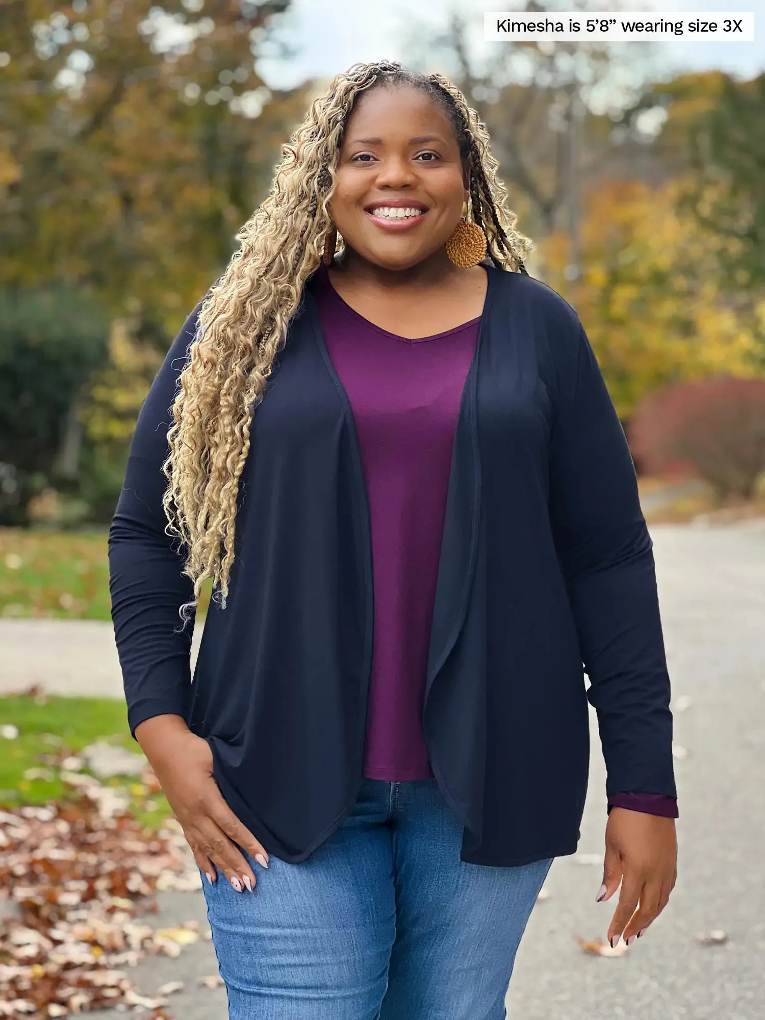 Kita long sleeve v-neck top