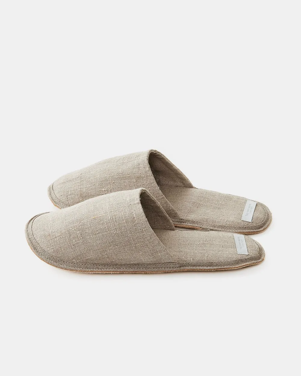 Linen Slippers: Natural