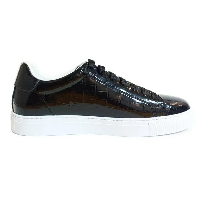 Luxe Leather Lace-up Platform Sneakers