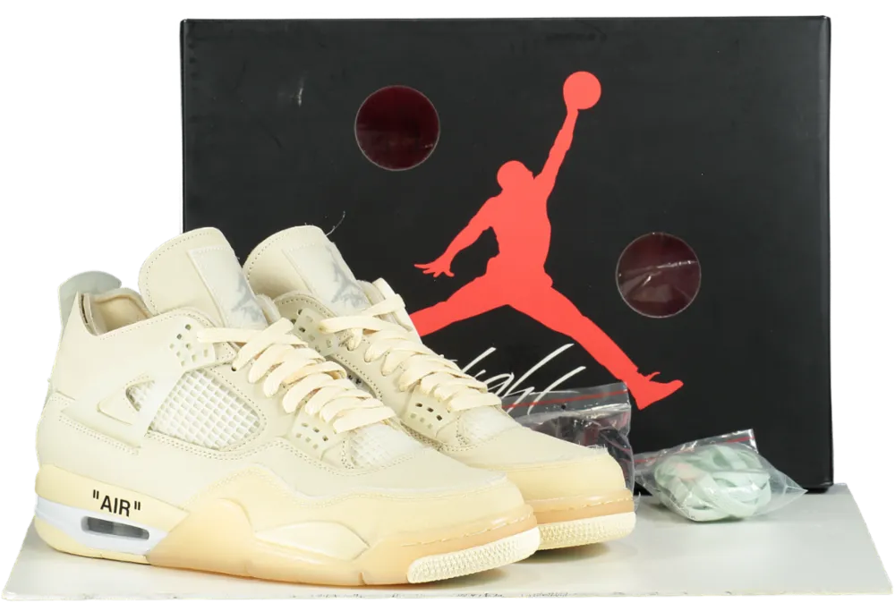 Nike CV9388 Sail Air Jordan 4 Retro SP Trainers UK 8.5 