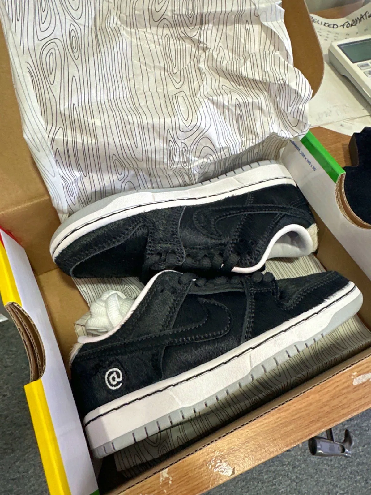 Nike DA1630 Black SB Dunk Low Pro QS (PS) Trainers  UK 10 