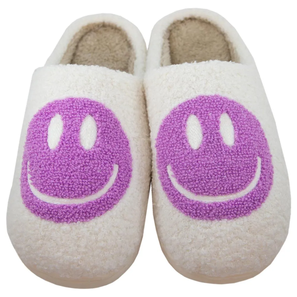 Orchid Wholesale Happy Face Slippers for Women