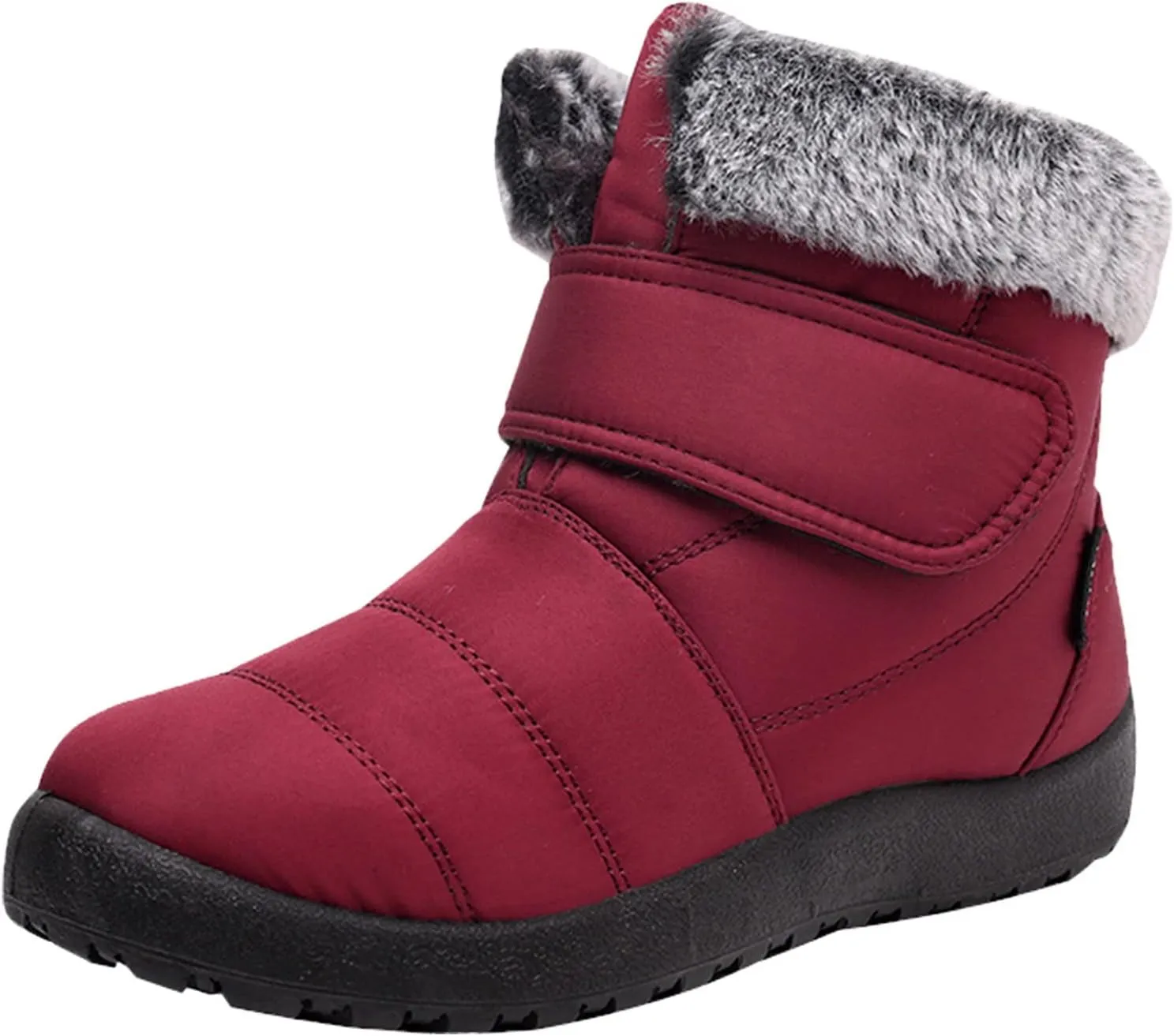 Snow Boots for Women Waterproof Winter Boots Non Slip Warm Fur Booties Winter Warm Outdoor Ankle Boots Comfortable Winter Shoes Trekking Shoes