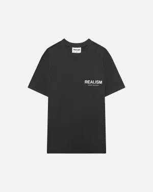 SSS REALISM BACK LOGO REFLECTIVE MOON ASH TEE
