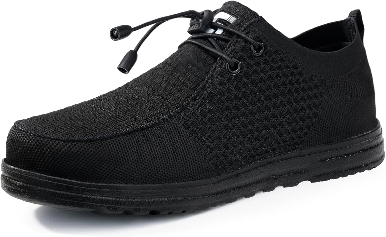 Steel Toe Shoes for Men Slip On Lightweight Work Shoes Breathable Indestructible Mens Safety Sneakers Steel Toe Loafers Comfortable Walking Casual Sneakers for Industrial Construction