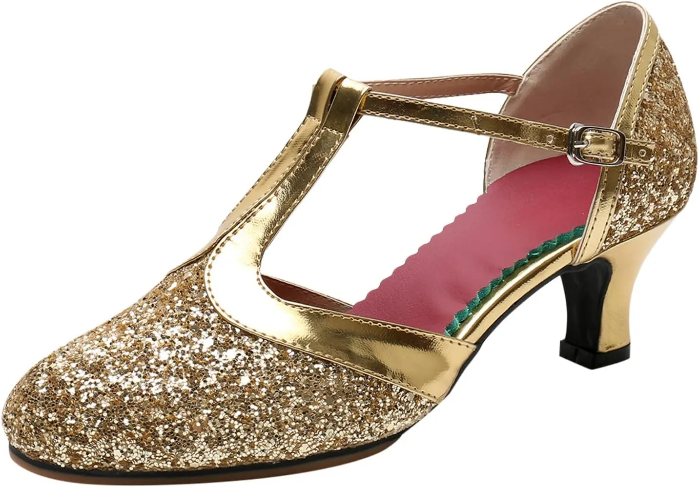 Women Ballroom Dance Shoes Latin Performance Comfort Sandals for Size 8