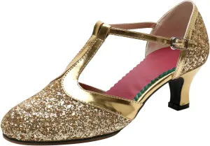 Women Ballroom Dance Shoes Latin Performance Comfort Sandals for Size 8
