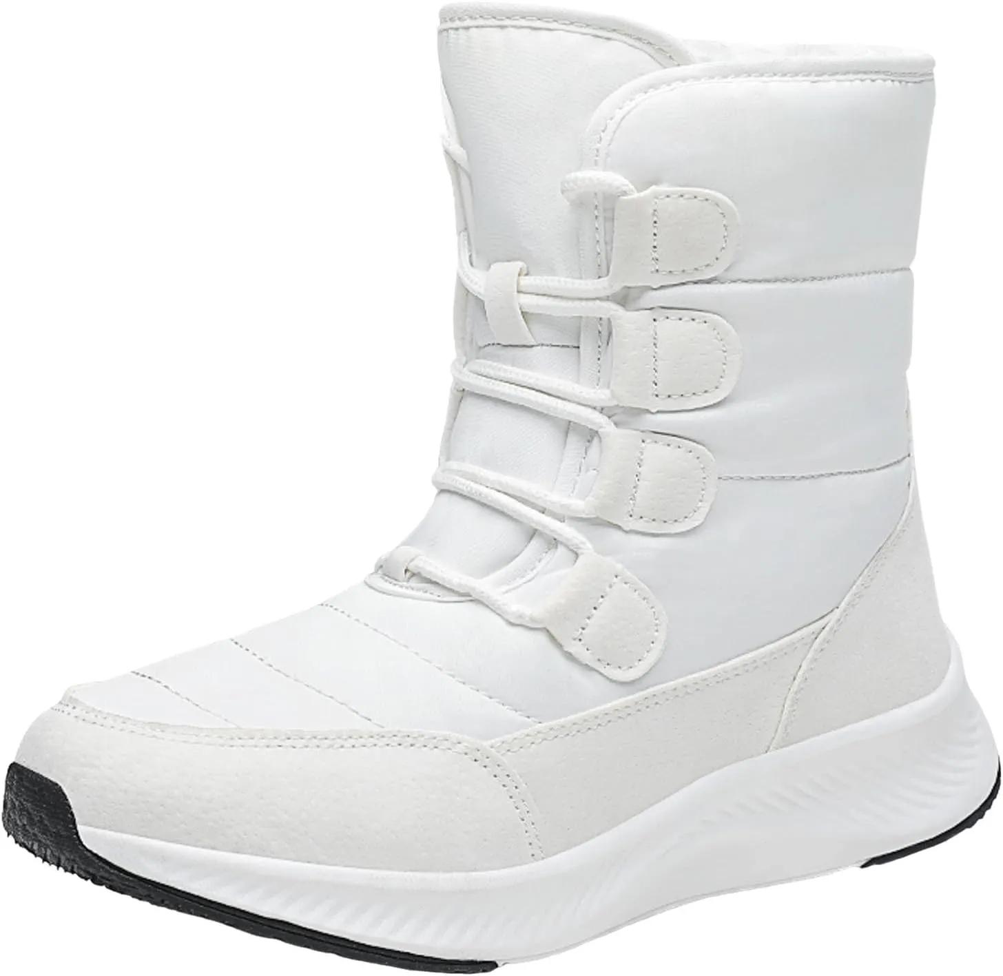 Women Snow Boots Waterproof Winter Boots Non Slip Fully Fur Booties Winter Warm Outdoor Ankle Boots Thickening Winter Shoes Walking Hiking Booties