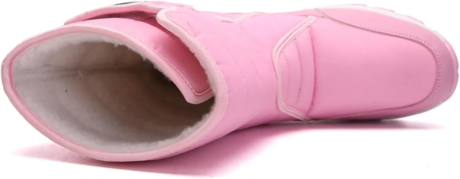 Womens Snow Boots Waterproof Anti-slip Winter Boots Classic Fur Lined Booties Casual Slip on Ankle Boots Comfortable Winter Shoes Trekking Shoes
