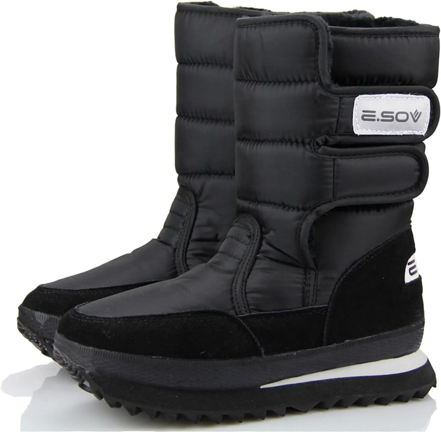 Women's Snow Boots Waterproof Platform Winter Boots Anti-slip Fur Lined Booties Lightweight Slip on Ankle Boots Comfortable Winter Shoes Trekking Shoes