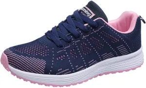 Women's Walking Shoes Mesh Breathable Lightweight Fashion Mens Running Shoes Breathable Casual Black Shoes Slip On Sneakers Brown Tennis Shoe Cross Trainer Shoe
