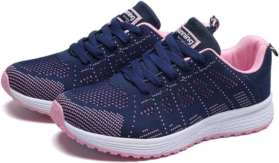 Women's Walking Shoes Mesh Breathable Lightweight Fashion Mens Running Shoes Breathable Casual Black Shoes Slip On Sneakers Brown Tennis Shoe Cross Trainer Shoe