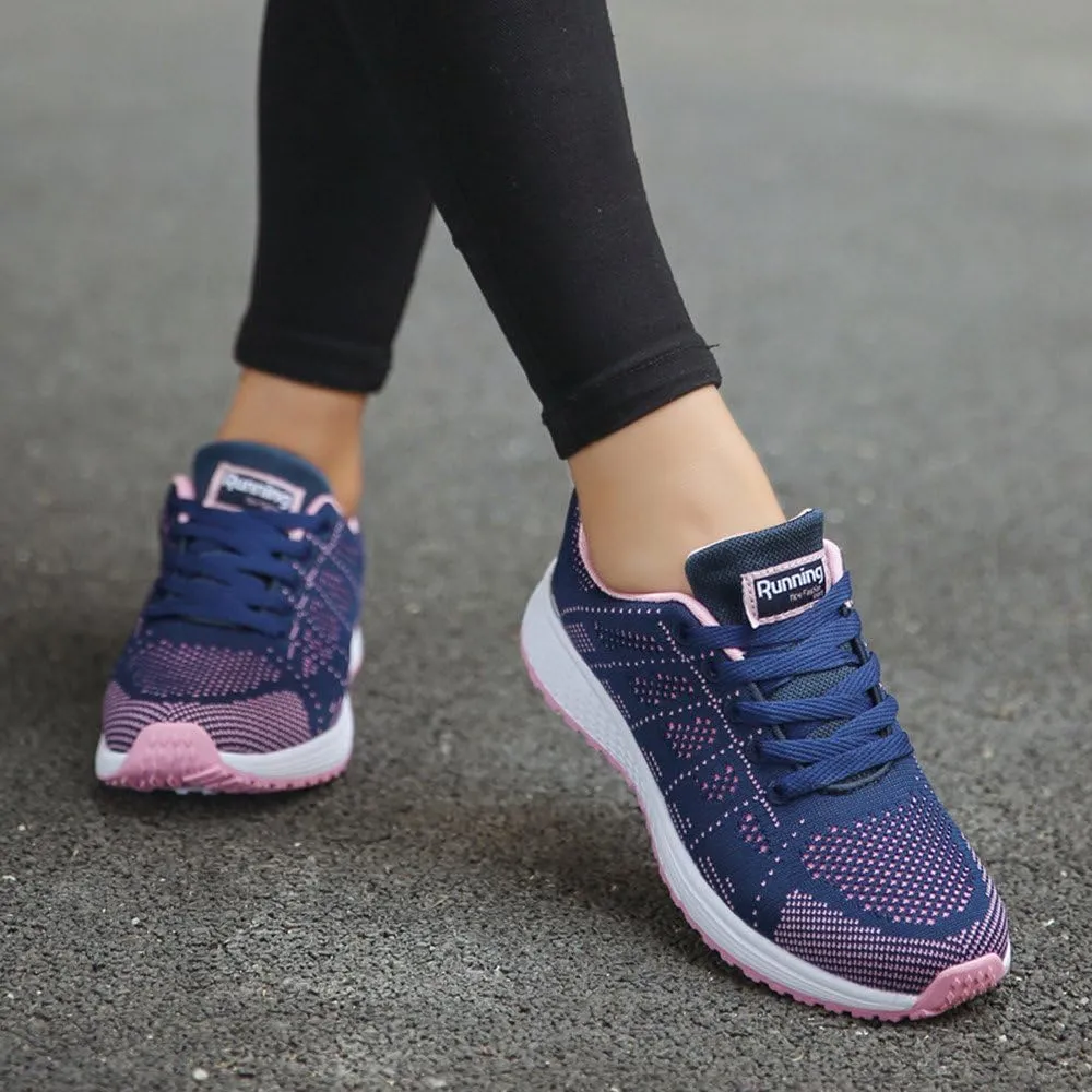 Women's Walking Shoes Mesh Breathable Lightweight Fashion Mens Running Shoes Breathable Casual Black Shoes Slip On Sneakers Brown Tennis Shoe Cross Trainer Shoe
