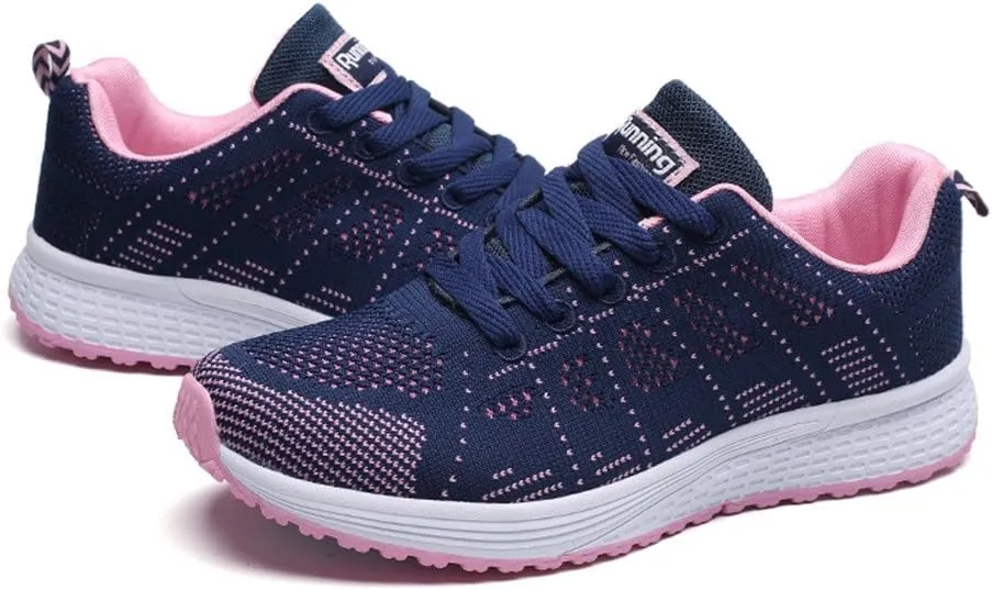 Women's Walking Shoes Mesh Breathable Lightweight Fashion Mens Running Shoes Breathable Casual Black Shoes Slip On Sneakers Brown Tennis Shoe Cross Trainer Shoe
