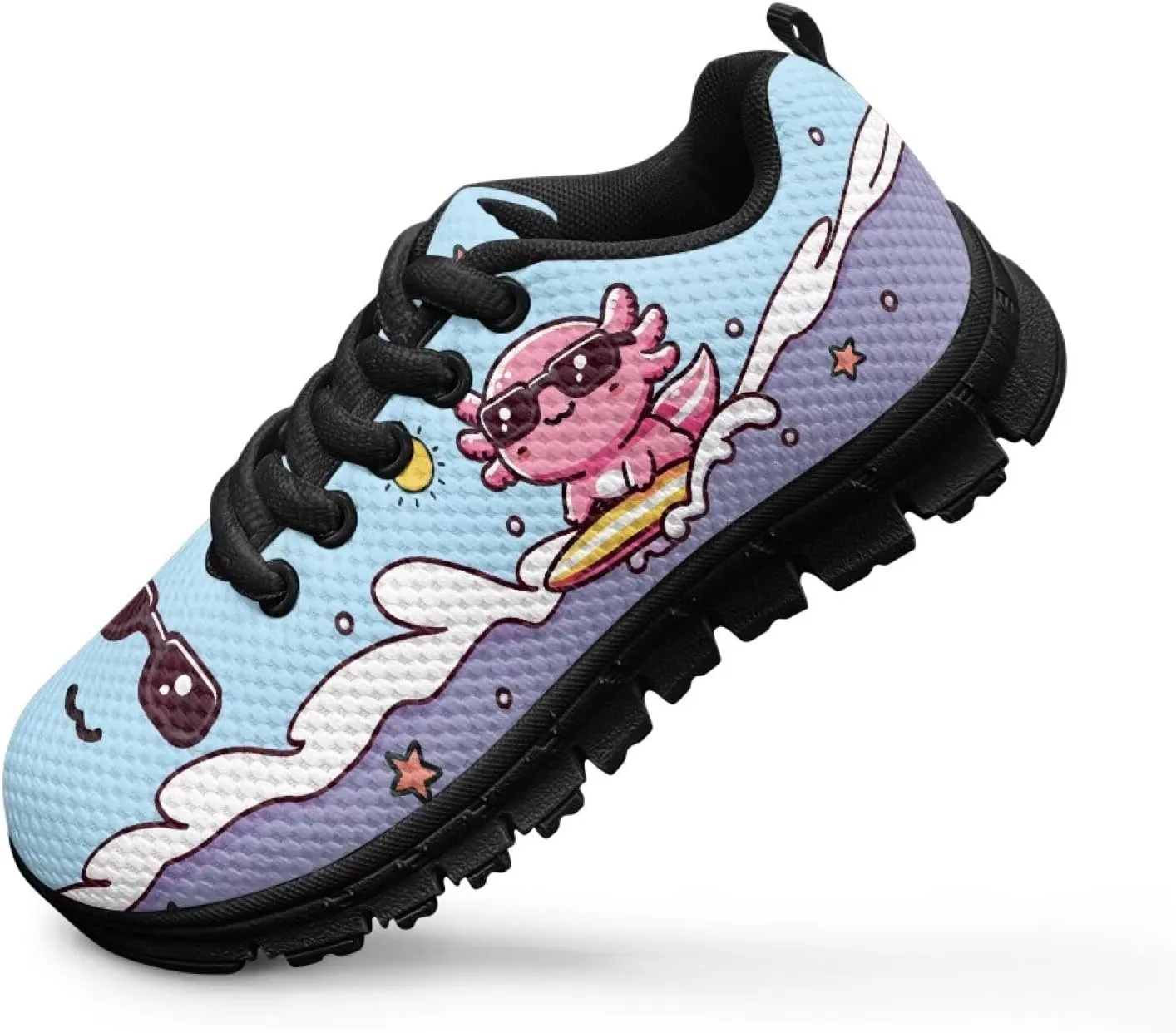 Yzaoxia Girls Tennis Shoes Athletic Running Sneakers Lace Up Mesh Sport Shoes School Gym Outdoor Footwear Size 11-Size 5