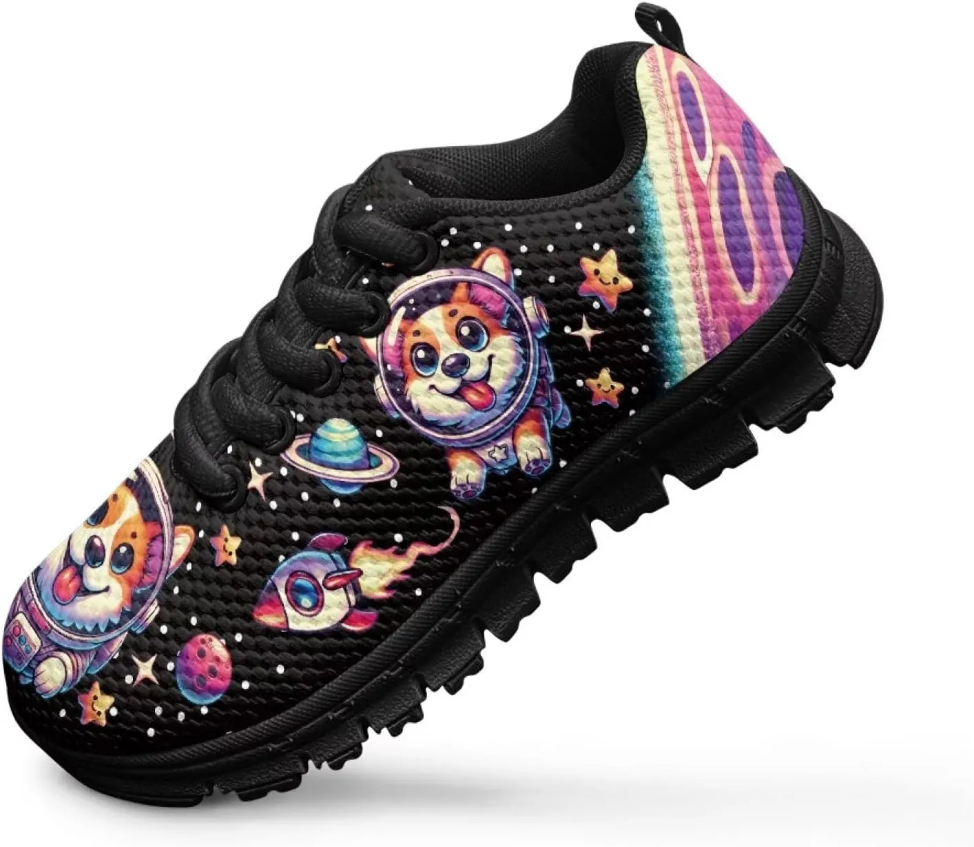 Yzaoxia Girls Tennis Shoes Athletic Running Sneakers Lace Up Mesh Sport Shoes School Gym Outdoor Footwear Size 11-Size 5