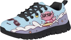 Yzaoxia Girls Tennis Shoes Athletic Running Sneakers Lace Up Mesh Sport Shoes School Gym Outdoor Footwear Size 11-Size 5